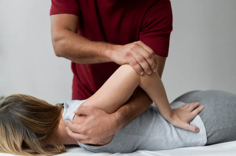 Chiropractic care and rehabilitative therapy for nervous system health and pain relief.