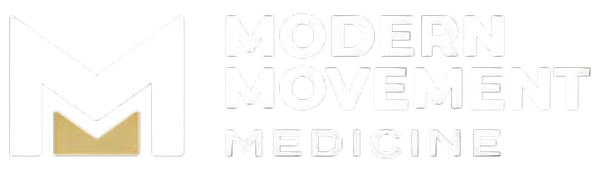 Modern Movement Medicine logo featuring stylized "M" and text for holistic healthcare.